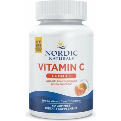 Nordic Naturals Vitamin C Gummies mandarinka 250 mg, 60 gumových bonbónů