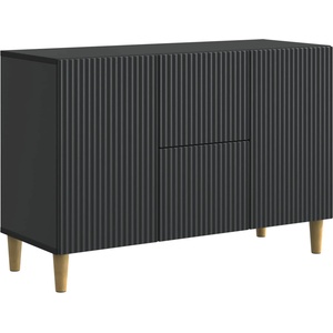 vidaXL Служебен шкаф Черно 89 x 34, 5 x 60 см Инженерна дървесина (894656)