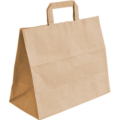 250 ks - Papierová taška 320x160x270 na menuboxy, ploché držadlá
