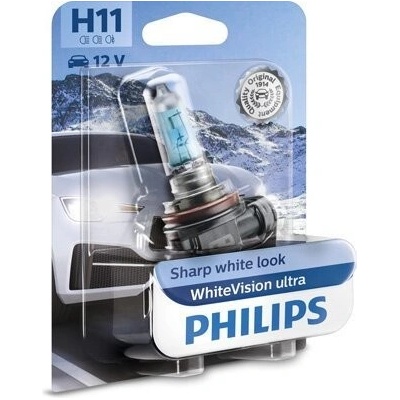 Philips White Vision Ultra 12V H11 55W PGJ19-2