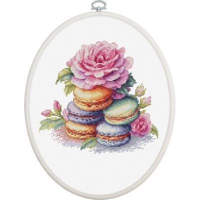 Luca-S Френски макарони - гоблен по схема с рамка bc226