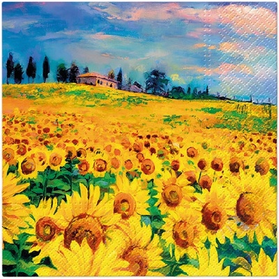 PAW Obrúsky L Painted Sunflowers 33x33cm