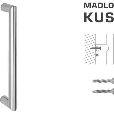 MPkovania FT - MADLO kód K02 Ø 25 mm ST ks Rozteč madla: 1200 mm, Rozmer profilu madla: Ø 25 mm, Dĺžka: 1225 mm