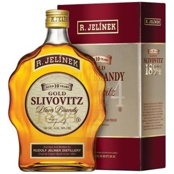 Rudolf Jelínek Slivovica Gold Kosher 10y 50% 0,7 l (kartón)