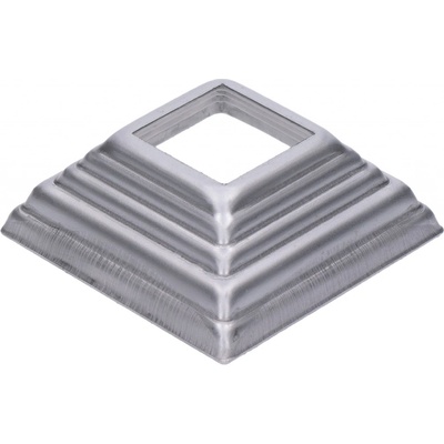 Krytka plechová, 90x90x29mm, diera:32x32mm, výlisok