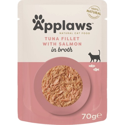 Applaws tuňák a losos VE VÝVARU 70 g