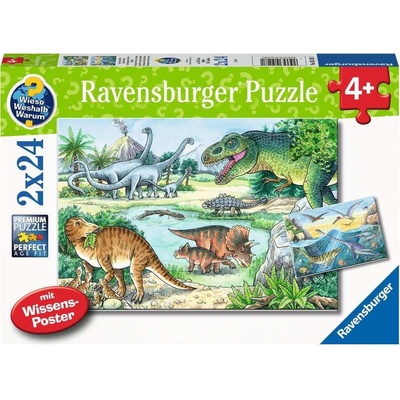 RAVENSBURGER Svět dinosaurů 2x24 dielov