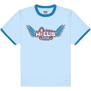 Run DMC Hollis Crew Ringer Sky Blue & Royal Blue L Риза (RDMCTS18MLB03)
