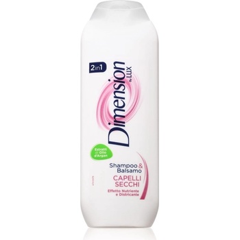 Unilever Dimension by LUX 2v1 šampón a balzám na suché vlasy 250 ml