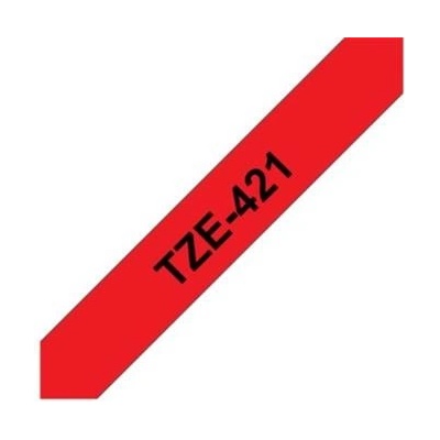 Můj-toner TZE-421, červená/černá, 9mm