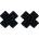 ostatní Taboom Nipple X Covers Black