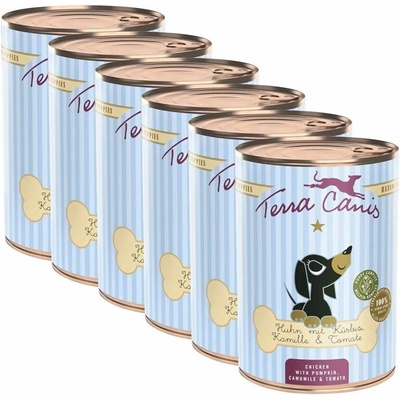 Terra Canis Puppy ﻿Chicken with pumpkin camomile & tomato 6 x 400 g