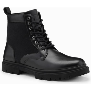 Ombre Clothing Мъжки високи обувки тип трапер от лепени материали в черно от Ombre Clothing Ombre Clothing | Cheren | МЪЖЕ | 40