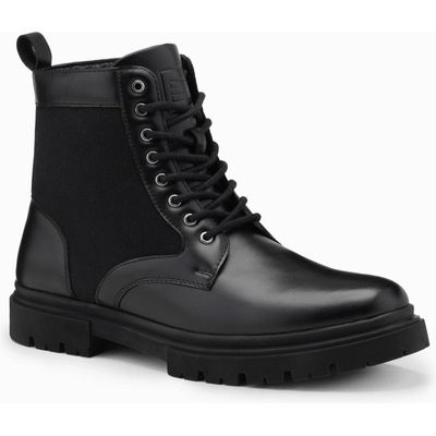 Ombre Clothing Мъжки високи обувки тип трапер от лепени материали в черно от Ombre Clothing Ombre Clothing | Cheren | МЪЖЕ | 40