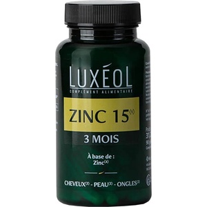 Luxéol Цинк (цитрат) за имунитет, коса и кожа, 15 mg х 90 капсули (337819 NTRV)