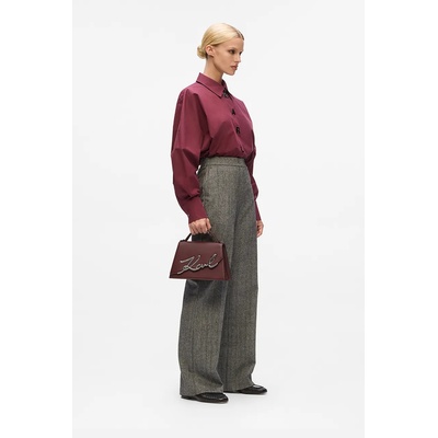 KARL LAGERFELD чанта crossbody дамска от кожа K/SIGNATURE (A1W30036)