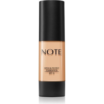 Note Cosmetique Detox and Protect Foundation tekutý make-up s matným finišom 02 Natural Beige 30 ml