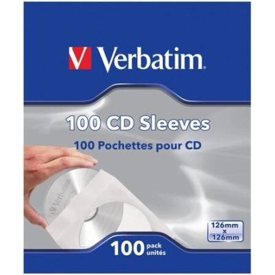 Papírové obálky na CD s okénkem 100 ks VERBATIM