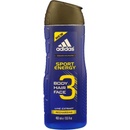 Adidas 3 Active Sport Energy sprchový gél 400 ml