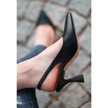 Erbil Shoes Дамски обувки с ток - Черни #367417 (367417_Черно)