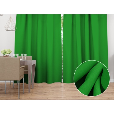 Biante Dekoračný záves Rongo RG-043 Sýto zelený 140x210 cm