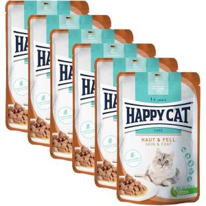 Happy Cat Капсула Happy Cat Care Haut & Fell / Кожа & козина 6 x 85 г