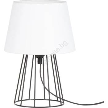 Image 1 of SPOT Light 7662104 - Настолна лампа MANGOO 1xE27/40W/230V бяла/черна (SP0873)