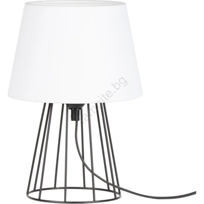 SPOT Light 7662104 - Настолна лампа MANGOO 1xE27/40W/230V бяла/черна (SP0873)