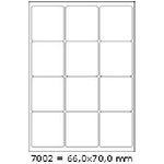CDRmarket Самозалепващи етикети 66 x 70 mm, 12 етикета, A4, 100 листа (RECO.7002.A)