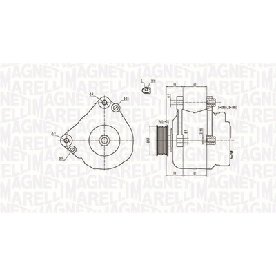 Alternátor MAGNETI MARELLI 063731402010