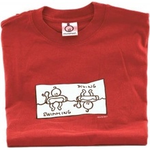 Dětské tričko Mayaka s dlouhým rukávem Swimming/Diving - červené