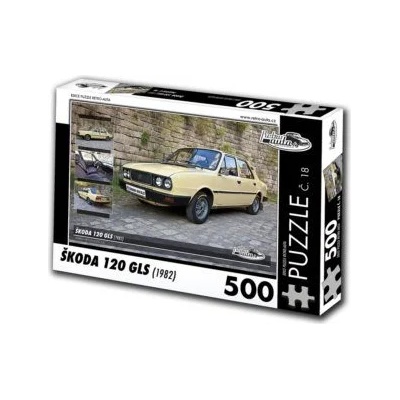 Retro cars - Puzzle Škoda 120 GLS (1982) - 500 piese