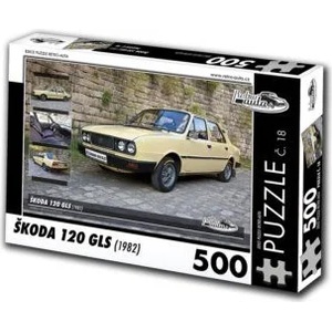 Retro cars - Puzzle Škoda 120 GLS (1982) - 500 piese