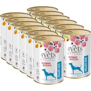 4Vets NATURAL 4Vets Подкрепа за кожата на кучета 12x400 г