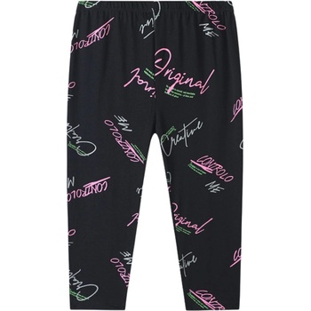 Kugo SL3568 dívčí 3/4 legíny černá