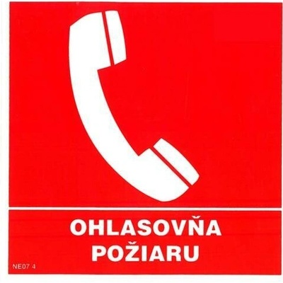 NE07 4 S Ohlasovňa požiaru ( s textom ) 14 x 14 cm