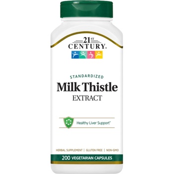 21st Century Milk Thistle Extract, 200 капсули, 21st Century (9178)