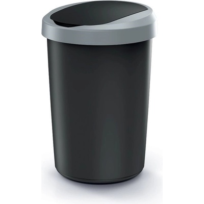 Prosperplast Odpadkový koš COMPACTO 40 L černý/světle šedý