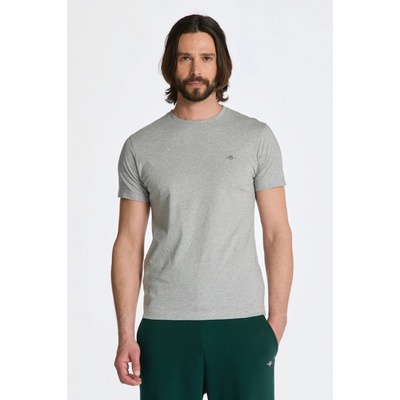 Gant tričko Slim Shield SS šedé
