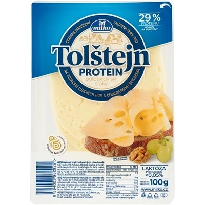 Milko Tolštejn polotvrdý zrejúci polotučný syr 100 g