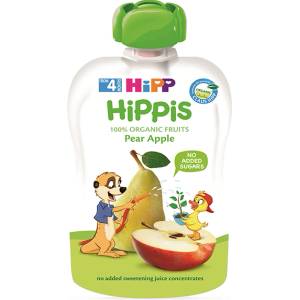 HiPP Био Плодова закуска ябълка и круша 100 гр. - 4+ месеца