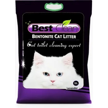 Best Clean Levander - Котешка тоалетна от бентонит с аромат на лавандула