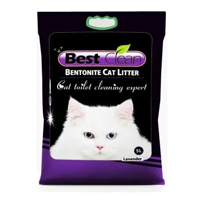 Best Clean Levander - Котешка тоалетна от бентонит с аромат на лавандула