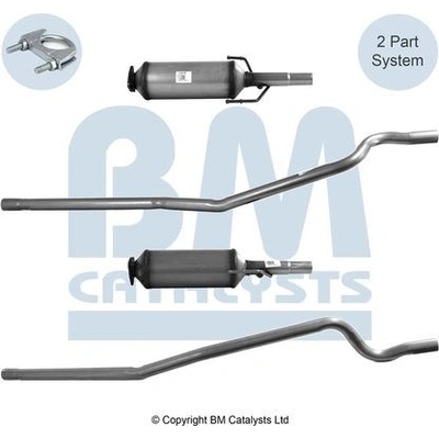 Filtr sazových částic, výfukový systém BM CATALYSTS BM11019