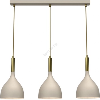 Luminex Пендел NOAK 3xE27/15W/230V бежов/златист (LU4006)