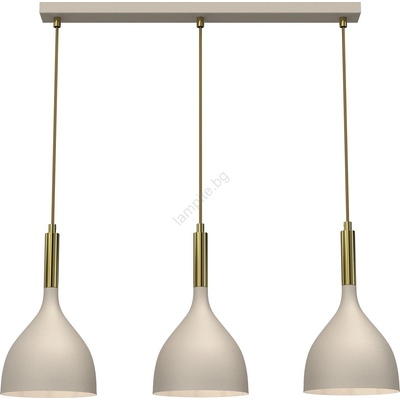 Luminex Пендел NOAK 3xE27/15W/230V бежов/златист (LU4006)