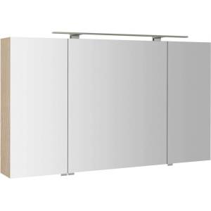 SAPHO Mirró - Огледален шкаф с LED осветление 120x70x16 см, 3 врати, явор „Бардини MC121-0013 (MC121-0013)