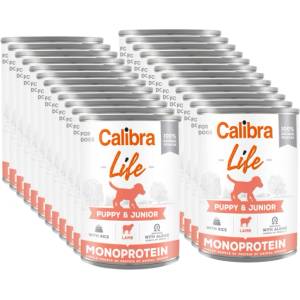 Calibra Dog Life Puppy & Junior Агнешко с ориз 24x400г