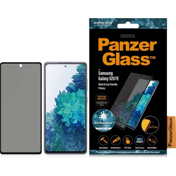 Panzer Стъклен протектор PanzerGlass за Samsung Galaxy S20 FE Privacy, AntiBacterial CaseFriendly - Черен