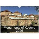 Calvendo Monuments of Kosovo 2026 (Wall Calendar 2026 DIN A4 landscape), CALVENDO 12 Month Wall Calendar | Calvendo, Sebastian Wallroth